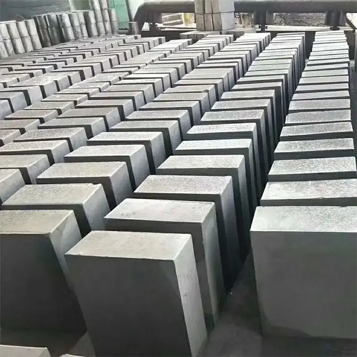 Алюминиевые электролитические элементы Катодный углеродный блок Проводящее углеродное вещество с плотностью 1,6-1,8 Г/см3